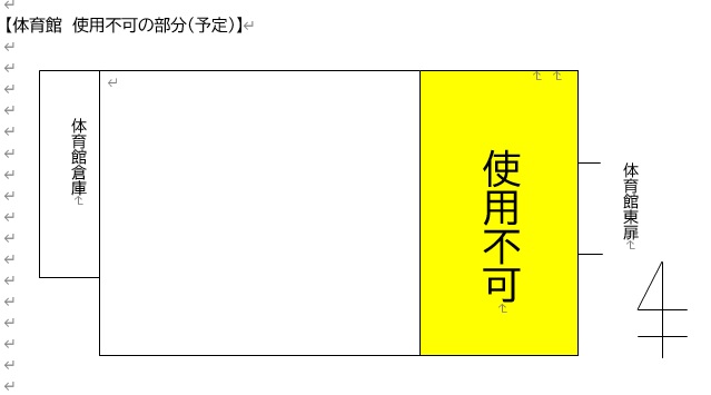 金目公民館 体育館使用不可の写真 金目公民館 体育館使用不可の写真