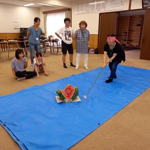 西瓜割り 西瓜割り